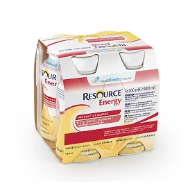 RESOURCE ENERGY VANIGLIA 4 BOTTIGLIE 200 ML NUOVO PACKAGING - Fontenova srl