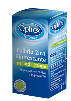 GOCCE OCULARI OPTREX ACTIDROPS 2IN1 RINFRESCANTE OCCHI STANCHI 1 PEZZO - Fontenova srl