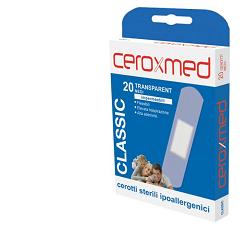 CEROXMED CLASSIC TRASPARENTI 7,2 CM X 1,9 CM 20 CEROTTI MEDI - Fontenova srl