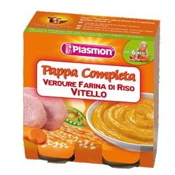 PLASMON OMOGENEIZZATO PAPPE VITELLO/VERDURA/RISO 190 G X 2 PEZZI - Fontenova srl