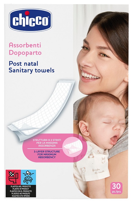 CHICCO ASSORBENTI PROTECTION POSTPARTO 30 PEZZI - Fontenova srl