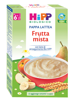 HIPP BIO PAPPA LATTEA FRUTTA MISTA 250 G - Fontenova srl