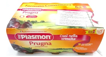 PLASMON OMOGENEIZZATO PRUGNA 6 X 104 G - Fontenova srl
