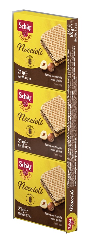 SCHAR NOCCIOLI' WAFERS CON NOCCIOLE 3 PEZZI DA 21 G - Fontenova srl