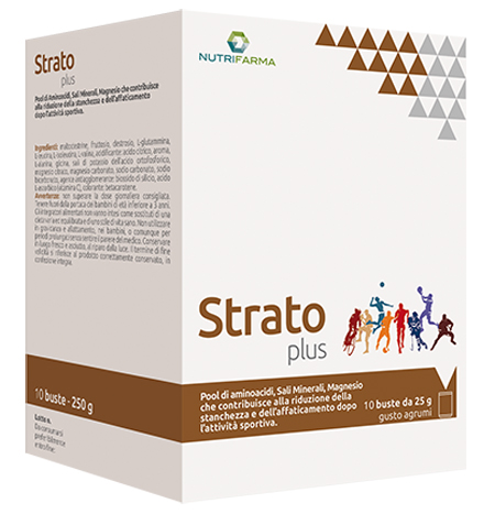 STRATO PLUS 10 BUSTINE 25 G GUSTO AGRUMI - Fontenova srl