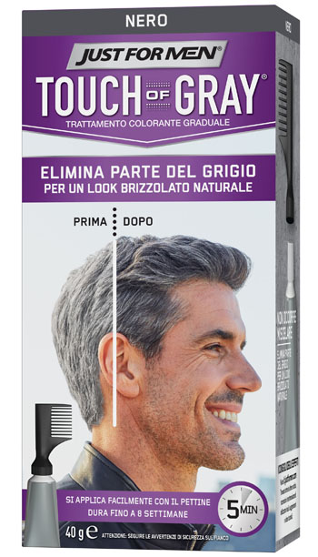 JUST FOR MEN TOUCH OF GRAY NERO 40 G - Fontenova srl