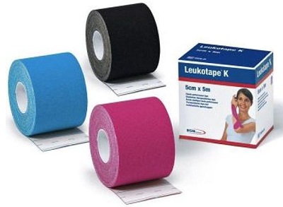 BENDA ADESIVA LEUKOTAPE K PER TAPING FISIOTERAPICO LARGHEZZA 5 CM LUNGHEZZA 5 M COLORE ROSA IN ROTOLO - Fontenova srl