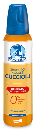 SANO E BELLO SHAMPOO MOUSSE CUCCIOLI PAPPA REALE NF 300 ML - Fontenova srl
