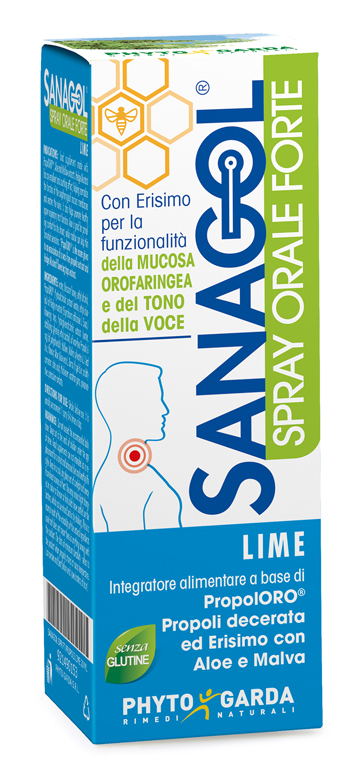 SANAGOL SPRAY FORTE PROPOLI LIME 20 ML - Fontenova srl
