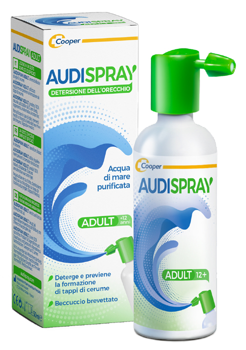 SOLUZIONE DI ACQUA DI MARE IPERTONICA AUDISPRAY ADULT IGIENE ORECCHIO SPRAY SENZA GAS 50 ML - Fontenova srl