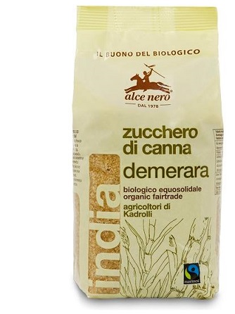 ZUCCHERO DI CANNA DEMERARA BIO INDIA FAIRTRADE 500 G - Fontenova srl