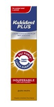 KUKIDENT DOPPIA AZIONE ADESIVO PROTESI DENTARIA 40 G - Fontenova srl