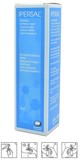 SOLUZIONE IPERTONICA IPERSAL SPRAY NASALE 50 ML - Fontenova srl