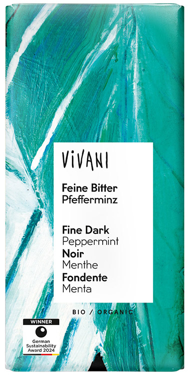 VIVANI CIOCCOLATO FONDENTE ALLA MENTA 100 G - Fontenova srl