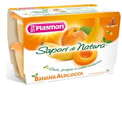PLASMON SAPORI DI NATURA OMOGENEIZZATO ALBICOCCA E BANANA 100 G X 4 PEZZI - Fontenova srl