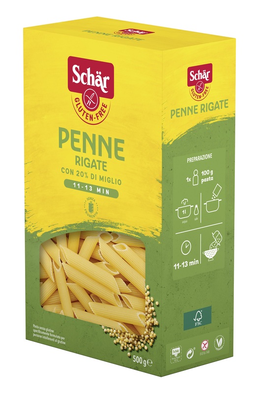 SCHAR PENNE RIGATE 500 G - Fontenova srl