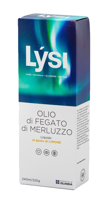 LYSI OLIO FEGATO MERLUZZO LIMONE 240 ML - Fontenova srl
