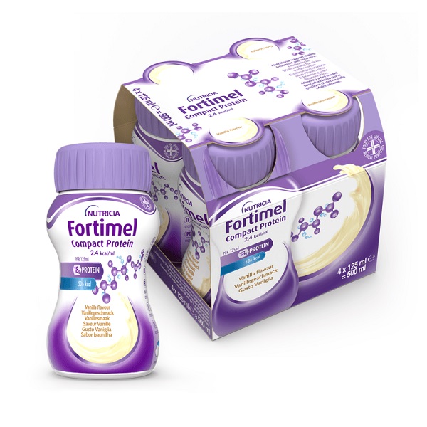 FORTIMEL COMPACT PROTEIN VANIGLIA 4 BOTTIGLIE DA 125 ML - Fontenova srl