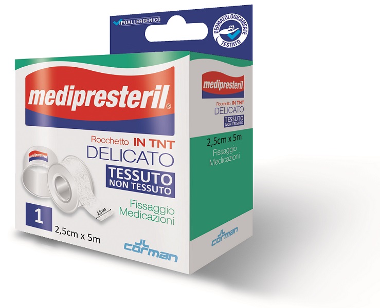 CEROTTO IN ROCCHETTO TESSUTO NON TESSUTO MEDIPRESTERIL 5X250CM - Fontenova srl