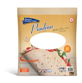 PIACERI MEDITERRANEI PIADINA OLIO D'OLIVA 200 GRAMMI - Fontenova srl