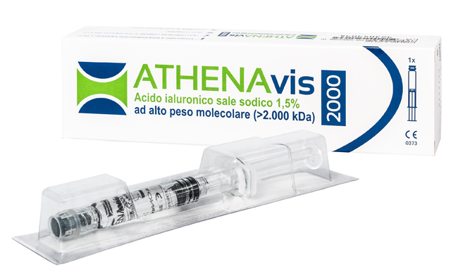 SIRINGA INTRA-ARTICOLARE ATHENAVIS 2000 ACIDO IALURONICO 1,5% 30 MG 2 ML 3 PEZZI - Fontenova srl