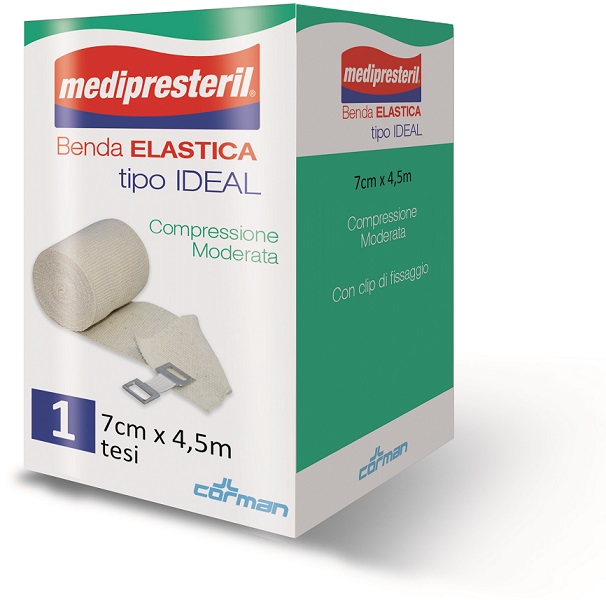 BENDA ELASTICA MEDIPRESTERIL IDEAL CM7X45MT - Fontenova srl