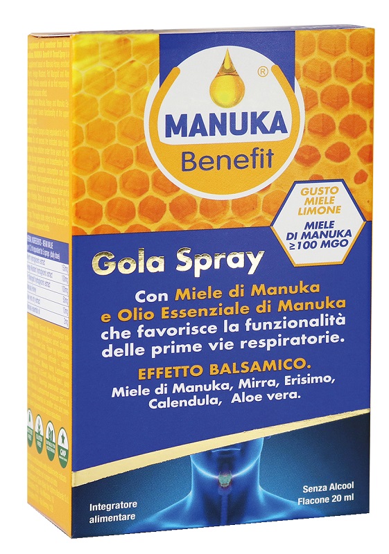 MANUKA BENEFIT GOLA SPRAY 20 ML - Fontenova srl