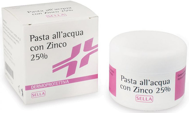 PASTA ACQUA CON ZINCO 25% 100 G - Fontenova srl