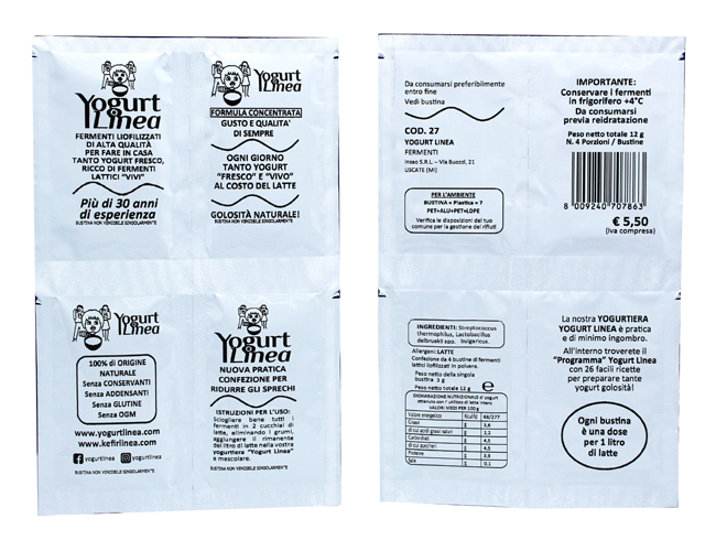 YOGURT LINEA FERMENTI LIOFILIZZATI 4 BUSTINE DA 6,5 G - Fontenova srl