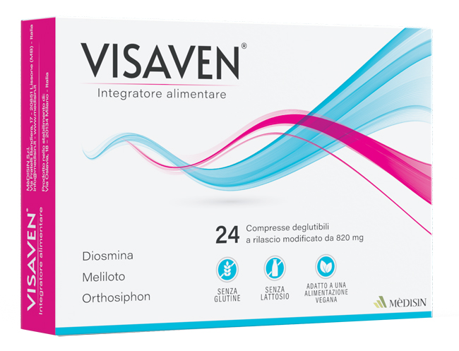 VISAVEN 24 COMPRESSE 820 MG SENZA GLUTINE SENZA LATTOSIO - Fontenova srl