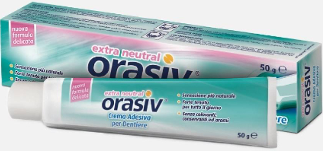 ORASIV EXTRA CREMA NEUTRAL ADESIVA PER PROTESI DENTARIA 50 G - Fontenova srl