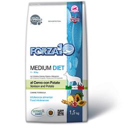 FORZA 10 MEDIUM DIET CON CERVO E PATATE PER CANI DI MEDIA TAGLIA 12 KG - Fontenova srl