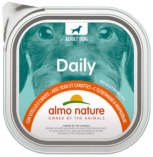 DAILY MENU DOGS CON VITELLO E CAROTE 300 G - Fontenova srl