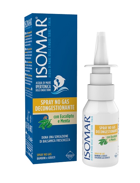 ISOMAR SOLUZIONE ACQUA MARE NASO IPERTONICA NASO SPRAY DECONGESTIONANTE 30 ML - Fontenova srl