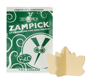 ZAMPICK ANTIZANZARA DIFFUSORE AMBIENTE OLIO ESSENZIALE BIO 2 BUSTINE - Fontenova srl