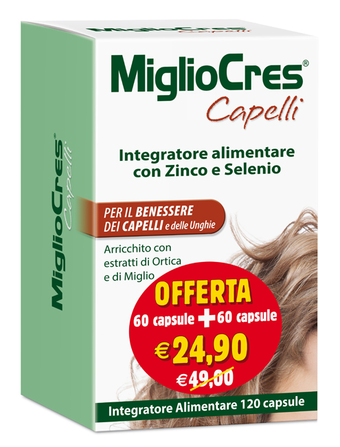 MIGLIOCRES 60+60 CAPSULE 60 G PROMOZIONE - Fontenova srl