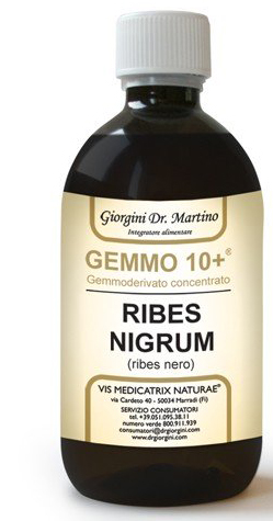 GEMMO 10+ RIBES NERO 500 ML LIQUIDO ANALCOLICO - Fontenova srl