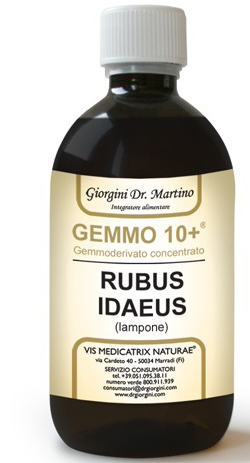 GEMMO 10+ GEMMODERIVATO CONCENTRATO LIQUIDO ANALCOLICO RUBUS IDEAUS LAMPONE 500 ML - Fontenova srl