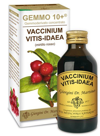 GEMMO 10+ MIRTILLO ROSSO LIQUIDO ANALCOLICO 100 ML - Fontenova srl