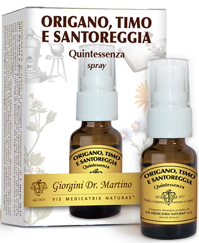 ORIGANO TIMO SANTOREGGIA QUINTESSENZA SPRAY 15 ML - Fontenova srl