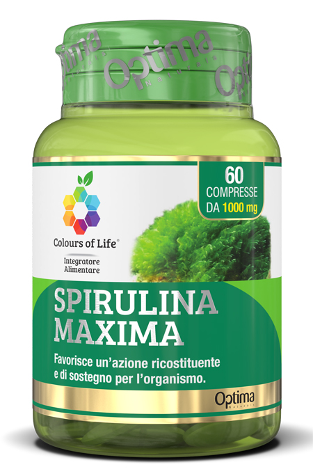 COLOURS OF LIFE SPIRULINA MAXIMA 60 COMPRESSE 1000 MG - Fontenova srl