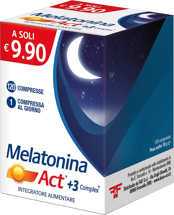 MELATONINA ACT +3 COMPLEX 120 COMPRESSE - Fontenova srl