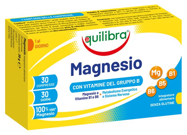 MAGNESIO CON VITAMINE GRUPPO B 30 COMPRESSE - Fontenova srl