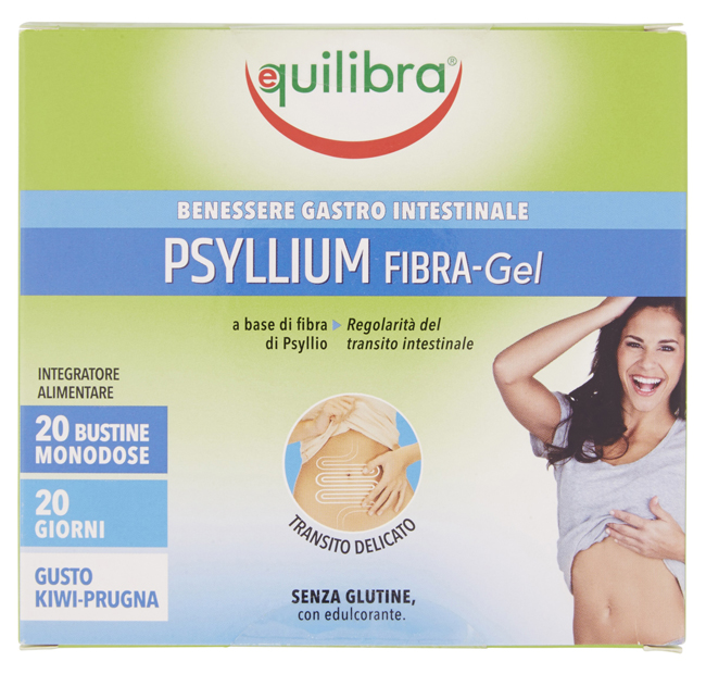 PSYLLIUM FIBRA GEL GUSTO KIWI PRUGNA 20 BUSTINE MONODOSE - Fontenova srl