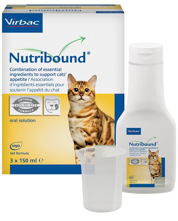 NUTRIBOUND SOLUZIONE ORALE APPETIBILE PER GATTO 3 FLACONI DA 150 ML - Fontenova srl