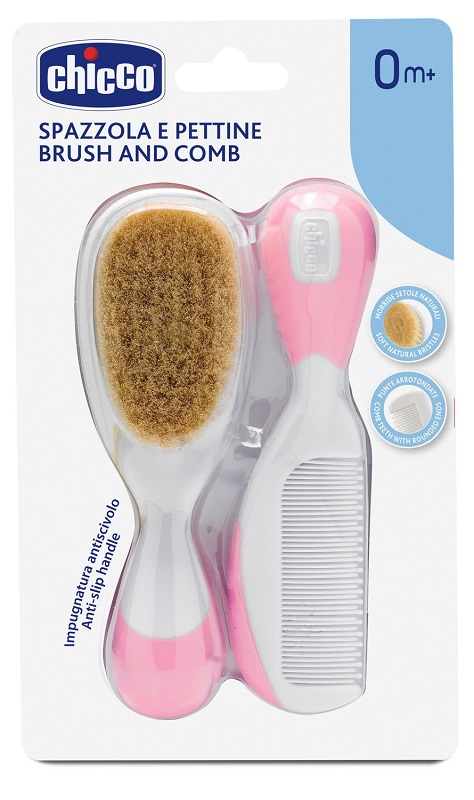 CHICCO SPAZZOLA + PETTINE ROSA - Fontenova srl