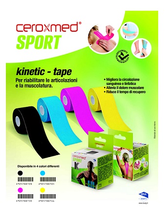 CEROXMED SPORT KINETIC TAPE BLU 1 PEZZO - Fontenova srl