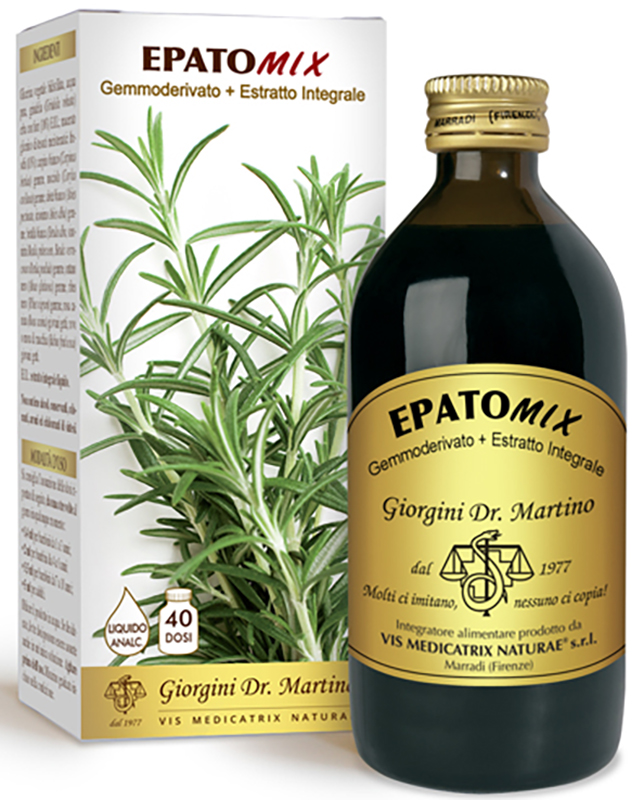 EPATOMIX GEMMODERIVATO + ESTRATTO INTEGRALE SENZA ALCOOL 200 ML - Fontenova srl