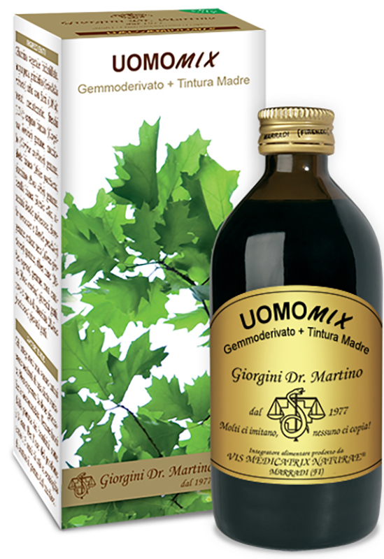 UOMOMIX GEMMODERIVATO + TINTURA MADRE SENZA ALCOOL 200 ML - Fontenova srl