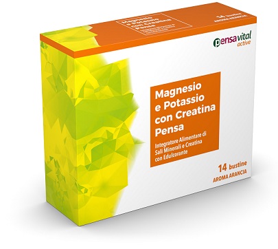 MAGNESIO E POTASSIO CON CREATINA ARANCIA PENSA 14 BUSTINE - Fontenova srl